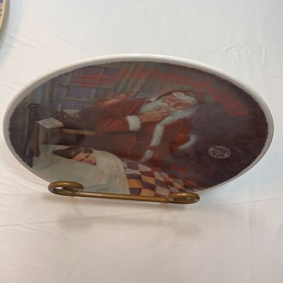 Dear Santa Claus Knowles China Norman Rockwell Collector Plate Christmas Holiday - Picture 2 of 6